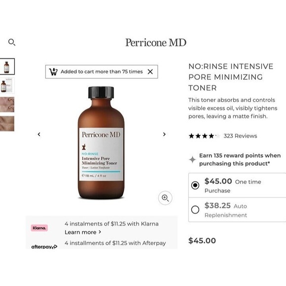 NIB PERRICONE MD No:Rinse Intensive Pore Minimizing Toner BHA AHA Salicylic Acid - Picture 5 of 11